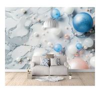 3D Self-adhesive Wallpaper for Living Room Bedroom Geometry of blue quicksand 100x70cm Dining Mural Wall Sticker Girl Decorate