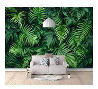 3D Self-adhesive Wallpaper Murals Leafy tropical plants 100x70cm Photo Wall Stickers Effect Decoration Boys Girls for Bedroom Living Room Posters