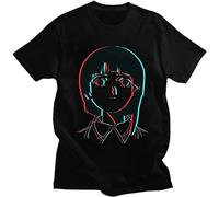 3D Serial Esceriave Lyhnas Tshirt Men Cotton Sci FI Internet Anime Manga Tee Shirt Short-Sleeve Casual Animation T-Shirt Clothes Black L