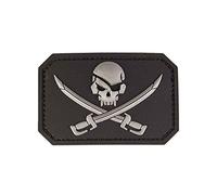 3D Skull Patch W. Swords PVC avec, noir