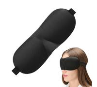 3D Sleep - Contoured Blindfold Cover | Total Light Blocking Eye Cup | Pressure-Free Molded Eye Cavities, Zero Nose Wing Design, Breathable Soft Strap, for Flight Travel, Sleeping & Napping
