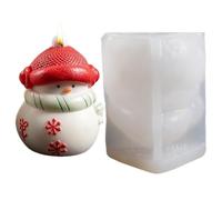 3D Snowman Silicone Mold Non Stick Reusable Resin Plaster Craft Tool | 3D Snowman Silicone Mold Features A Non Stick Reusable Design For Making Candles Gypsum Resin Soap And Holiday Craft Decor
