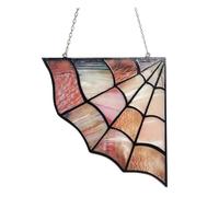 3D Spider Web Halloween Decor Acrylic Corner Wall Hanging Ornament | Premium acrylic material creates immersive 3D spider web effect perfect for spooky home or commercial party decoration E