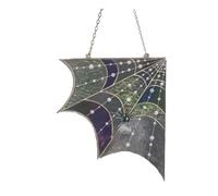 3D Spider Web Halloween Decor Acrylic Corner Wall Hanging Ornament | Premium acrylic material with 3D effect for spooky room corner decoration and festive party atmosphere. B