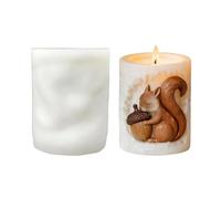 3D Squirrel Mold, Silicone Casting, 2.48 * 3.15in Animal with Resin, Cute Pillar Mold, Reusable Shell with Squirrel Design, Home Decor for Thanksgiving Birthday Party Offices