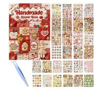 3D Sticker Book - Self Adhesive Stickers, Faux Embroidery Effect Reusable Stickers for Scrapbooks Journals Projects, Perfect for Teens Craft Enthusiasts, DIY Decorating and Crafting