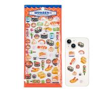 3D Sticker, Cute Food Theme Clear Decal for Laptop and Water Bottle, Funny Cartoon Aesthetic Stickers, Waterproof Reusable Design, Personalization Accessory, Creative Craft Supplies