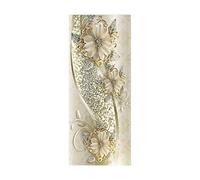 3d Sticker Porte Fleurs colorées L77 x H200cm Stickers Muraux DéCoration De La Maison Autocollant Mural Autocollant D'Art Chambre Salon Affiche Amovible