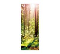 3d Sticker Porte La forêt verte L90 x H210cm Stickers Muraux DéCoration De La Maison Autocollant Mural Autocollant D'Art Chambre Salon Affiche Amovible