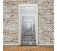 3d Sticker Porte Trompe L'oeil Cadre Stickers Muraux DéCoration De La Maison Autocollant Mural Autocollant D'Art Chambre Salon Affiche Amovible,95x215cm