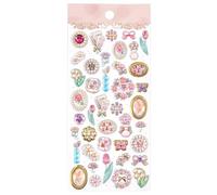 3D Stickers - 7.87x3.54 Inches 3d Stickers For Kids, Crystal Embossed Party Favors, Tiny Stickerss For Kids Girls Teens Adults Party Favors Phone Case Scrapbooks Planner Journals Computer Laptops