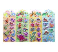 3D Stickers - Cartoon Water Shaker Decals, 4-Piece Cute Sticker Set with Vibrant Floating Designs, Creative Craft Details for Students, Water Phone Case Stickers, Fun Accessories for Journaling