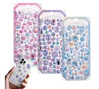 3D Stickers - Cute Self Adhesive Decals with Bright Colors | Fun Designs Creative Decorative Stickers for, Notebooks, Scrapbooks, Planners, Laptops or Phone Cases, 7.87x3.54in