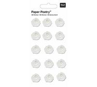 3D stickers fleurs avec perle