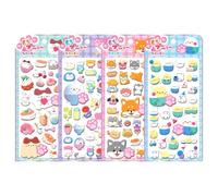 3D Stickers for Kids,Decorative Cartoon Animal Paw Print Decal - 4 Sheet Variety Cute Mini Stickers,for Kids Girls Boys Phone Case Laptop Water Bottle Scrapbook Notebook Journal Classroom