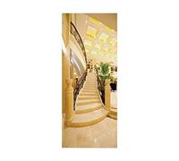3D Stickers Papier Peint Autocollants De Porte Placard IntéRieure Chambre ImpriméS Effect Auto-AdhéSif Amovible DéCor Cuisine Salle De Bain Mur Jaune MT1333 77 X 200cm(30,31 X 78,7 pouces)