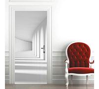 3d Stickers Porte Couloir Auto-AdhéSif Mural DéCoration De La Maison Stickers Muraux Chambre Salon Amovible Affiche Art Autocollants-77x200 cm