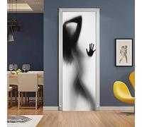 3d Stickers Porte Figure Murale Auto-AdhéSive DéCoration De La Maison Stickers Muraux Chambre Salon Affiche Amovible Autocollants D'Art-90x200 cm