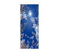 3d Stickers Porte Pigeon forestier L83 x H204cm 3d Sticker Porte En Bois Auto-AdhéSif Mural De La Maison Stickers Muraux Chambre Salon Affiche Amovible Art Autocollants