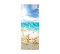 3d Stickers Porte Plage Auto-AdhéSive Murale DéCoration De La Maison Stickers Muraux Chambre Salon Amovible Affiche Art Autocollants-77x200 cm