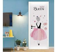 3d Stickers Porte Princesse Auto-AdhéSive Murale DéCoration De La Maison Stickers Muraux Chambre Salon Amovible Affiche Art Autocollants-90x200 cm