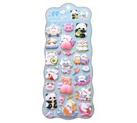 3D Stickers - PVC Paper 22x9.5cm | Animal Adhesive Scrapbooking Supplies, Small Bunny Soft Bubble Stickers | Cute Decorative Cartoon Decals For Diary Scrapbook Pencil Case Tablet Phone Case Water
