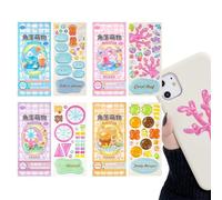 3D Stickers Set - Crystal Resin Stackable Decorative Decals 4 Sheets for DIY Craft | Shiny Raised Art Stickers Perfect for Home Office Desk Laptop Notebook Decoration