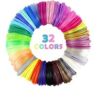 3D Stift Filament Pla, 1,75Mm, 32 Couleurs Recharge Filament Stylo 3D, 5M, Accessoires De 3D Pen Filament, Biodégradable, Inodore, Pla Fil Stylo 3D Pour Mynt3D, Scrib3D[PLA9183351]