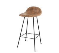 3D Tabouret de bar 65 Noyer - Patins en feutre Gubi - 5715015971560