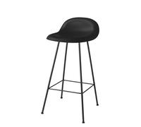 3D Tabouret de bar 65 Plastique noir - Patins en feutre Gubi - 5715015970815