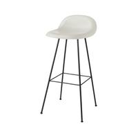 3D Tabouret de bar 75 Plastique Alabaster White - Patins en feutre Gubi - 5715015973465