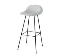 3D Tabouret de bar 75 Plastique Lunar Gray - Patins en feutre Gubi - 5715015973427