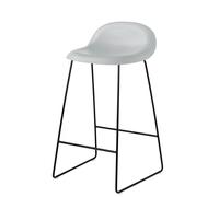 3D Tabouret de bar Plastique Lunar Gray - Sledge Base Gubi - 5715015970754
