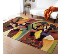 3D Tapis Afrique Egypte Ancienne Tapis Salon Moderne Chambre Carre Antidérapant Enfant Ado Décoration Tapis, 50 X 80 Cm - Polyester Doux Au Toucher, avec Support en Caoutchouc -38955222599822