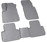 3D Tapis de Sol en Caoutchouc pour Audi Q7 SQ7 Type 4M Année à Partir 2015> Gris