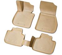3D Tapis de Sol en Caoutchouc Pour BMW X1 F48 Année à Partir 2015> Beige Bordure