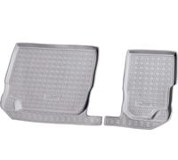 3D Tapis de Sol en Caoutchouc pour Skoda Kodiaq 7-Sitzer à Partir Bj 2017> Gris