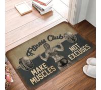 3D Tapis Fitness Club Welcome Doormat Anti-Slip Bathroom Kitchen Mat Toilet Floor Door Entrance Carpet Rug