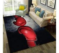 3D Tapis Imprimé Chambre Salon Décoration Lavable Flanelle Tapis Balcon Terrasse Cuisine Tapis Tapis Tapis Gants De Boxe De Combat De Boxeur 60 X 90 Cm Anti-Slip Tapis Moderne Chambre Salon -0D7Q/B8