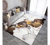 3D Tapis Imprimé Chambre Salon Décoration Lavable Flanelle Tapis Balcon Terrasse Cuisine Tapis Tapis Tapissimple Imitation Marbre Blanc 80 X 160 Cm