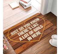 3D Tapis, Juste pour Que tu saches, il y a Beaucoup de Filles Ici, paillassons de la Porte du Plancher Avant, paillassons de Cuisine extérieure, de Garage,