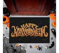 3D Tapis Paillasson sur Le thème du Festival avec Motifs d’araignées fantômes citrouilles d’Halloween décoratif Doux dans l’entrée pour la décoration des fêtes