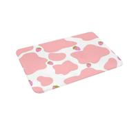 3D Tapis Strawberry Cow Fraises, Fraises, paillassons, de Sol antidérapant, de Moquette pour l’entrée de la Cuisine, Maison, Salon, de Repos