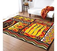 3D Tapis Style Tribal Africain Tapis Salon Moderne Chambre Carre Antidérapant Enfant Ado Décoration Tapis, Tapis De Chaise Lavable Antidérapant 140 X 200 Cm / 55,11 X 78,74 Pouces