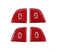 3D Texture Door Button Cover for pour tesla Model Y pour juniper 2026(Red)