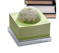 3D Time Calendar, Earth Shape Tabletop Decor, 15x15cm Tear Off Planner for Office, ABS Resin Decorative Accessory, Perpetual Desk Organizer with Modern Design, Planner for Home Students Teachers