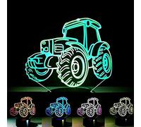 3d Tracteur Illusion Optique Lampe Veilleuse à 7 de couleur Lampe de table bureau décoration cadeau de Noël parfait avec