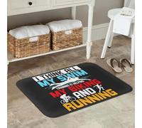 3D Triathlon Swimming Cycling Running Anti-Slip Doormat Floor Mat Carpet Rug for Kitchen Entrance Home Living Room Footpad Mats-40x60cm