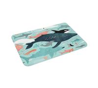 3D Under The Sea Menagerie Non-Slip Floor Mat Antiwear Carpet Rug for Kitchen Entrance Home Living Room Footpad Mats-50x80cm