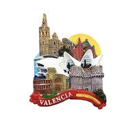 3D Valence Espagne Réfrigérateur Réfrigérateur Aimant Touristique Souvenirs À La Main Résine Artisanat Magnétique Autocollants Maison Cuisine Décoration Voyage Cadeau